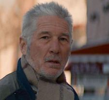 Richard Gere as he appears as a homeless New Yorker in Time Out Of Mind